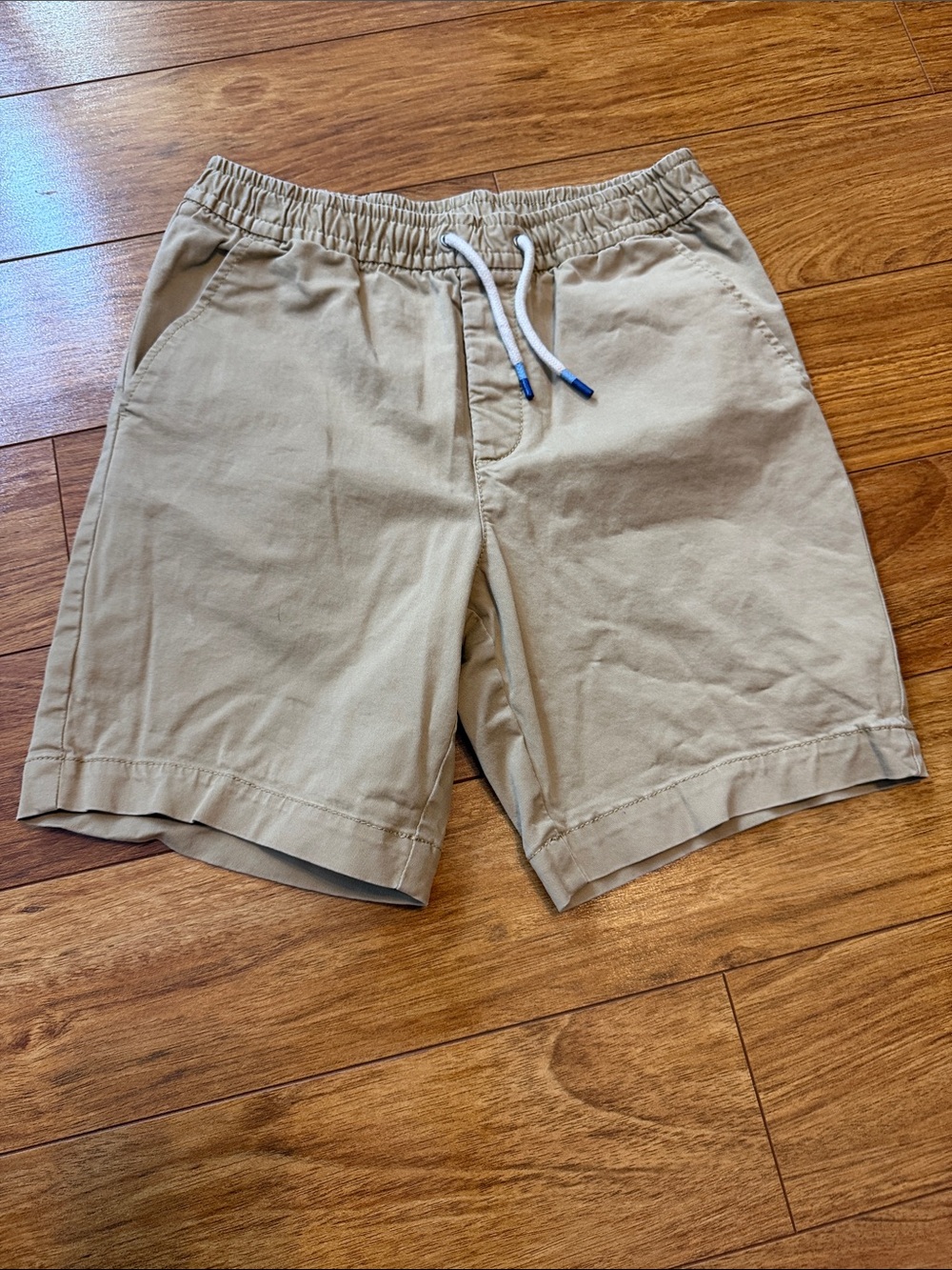 GAP Kids Boys Khaki Drawstring Chino Shorts 98% Cotton Size XXL